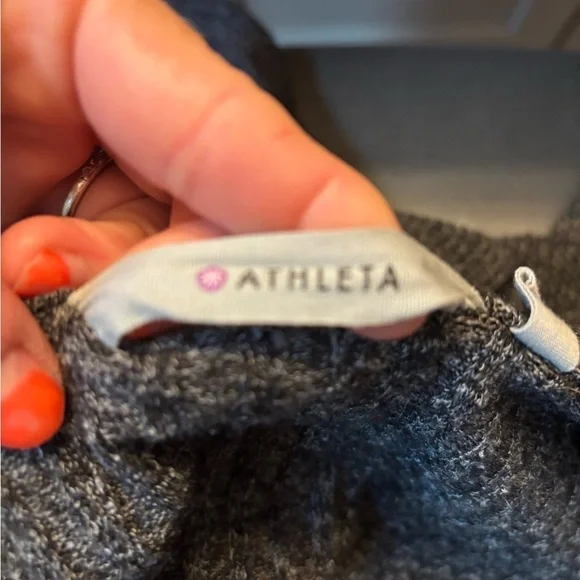 Athleta xs Gray Open-Front Sweater - Picture 4 of 6